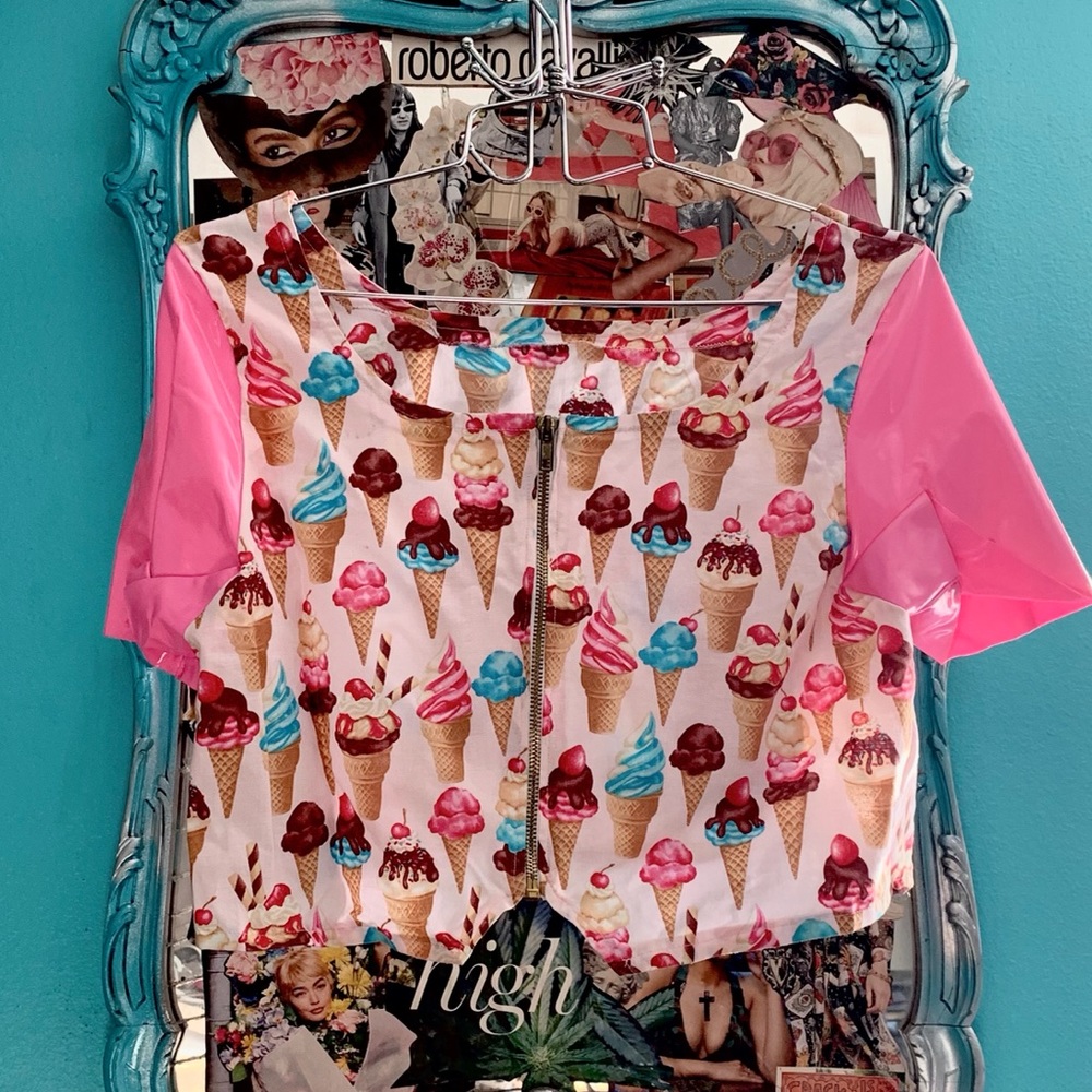 Hand made ice cream crop! NWOT - Picture 2 of 5